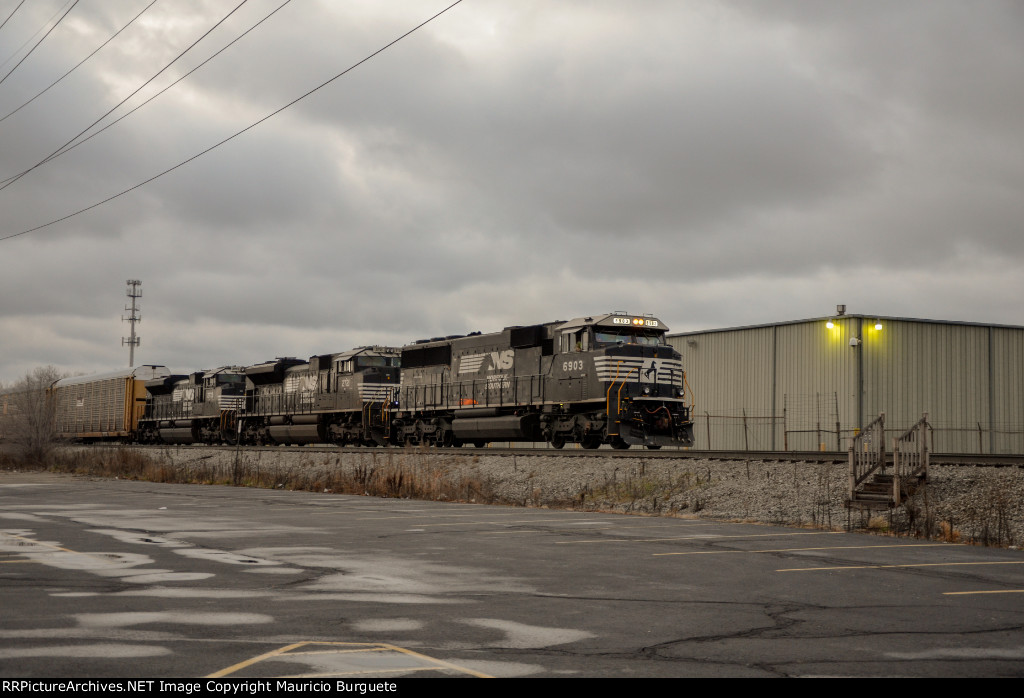 NS SD60E Locomotive leading a train